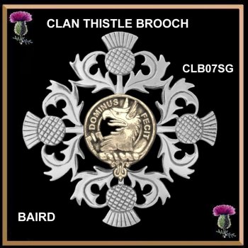 CLB07SG LARGE CLAN THISTLE BROOCH