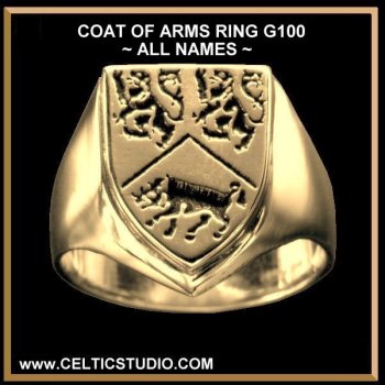 G100 COAT OF ARMS RING